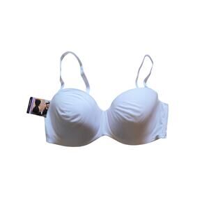 Maidenform Strapless Bra 40D Womens Full Coverage White Wireless NWT